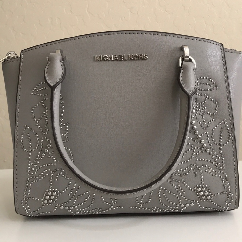 Michael Kors Ellis satchel in Ash Grey